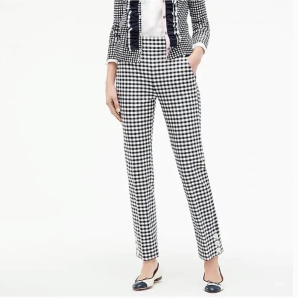 J. CREW Remi Gingham Pants Aj336